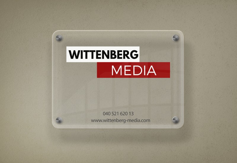 Wittenberg Media Schild Eingang